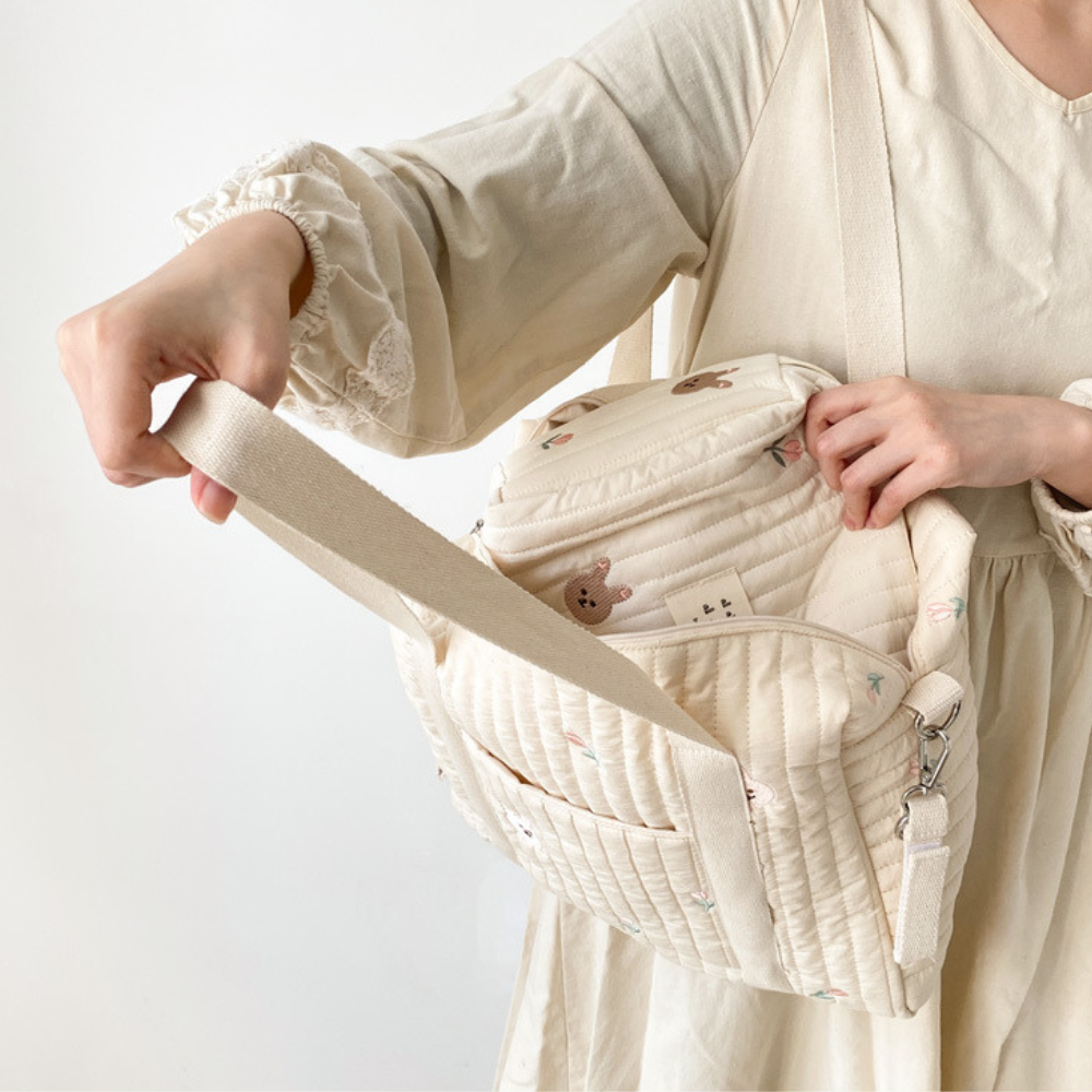 Sac langer bandoulière multifonction Doucenest — vue côté