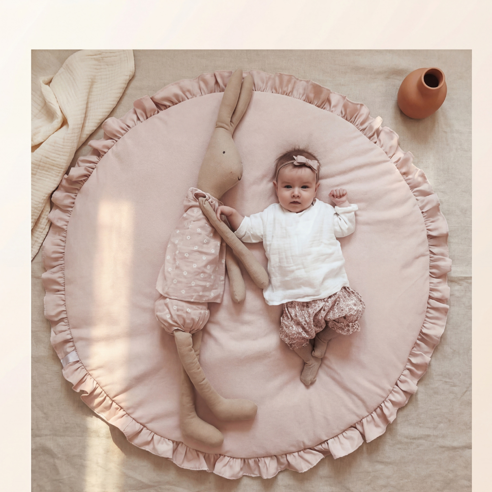 Tapis éveil rond coton Doucenest — vue principale