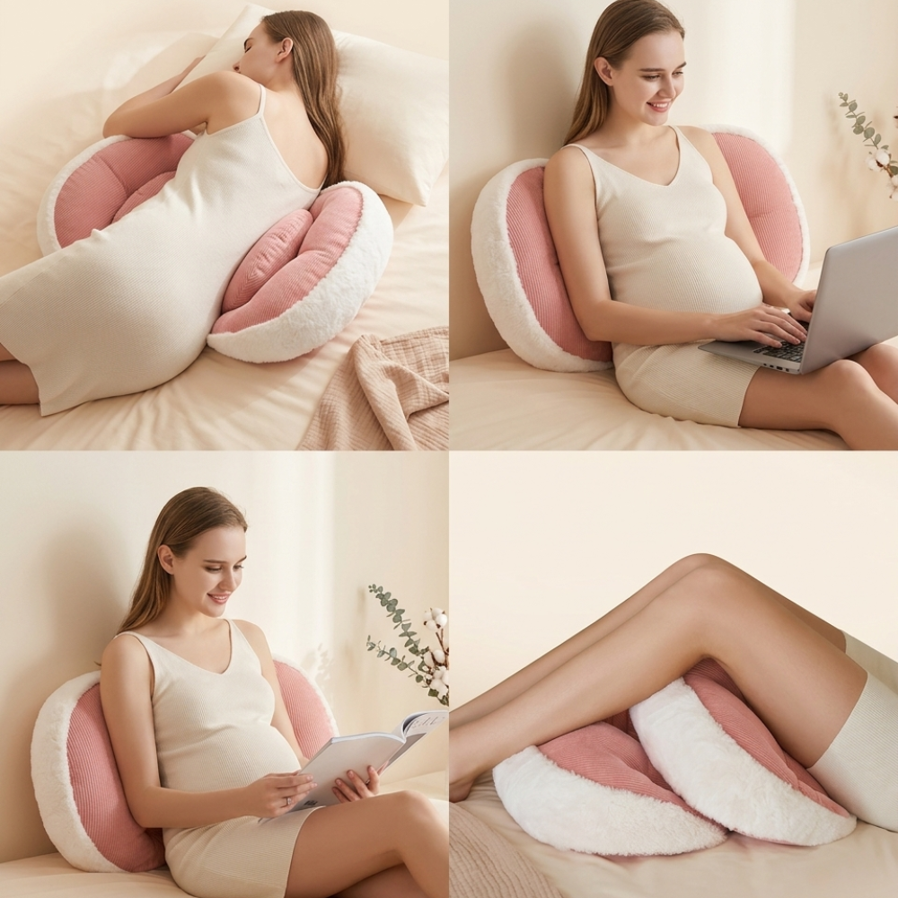 Coussin de grossesse en U Doucenest — soutien total corps entier