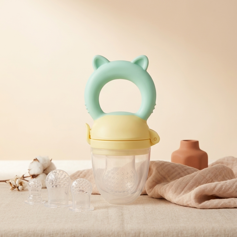 Anneau dentition silicone bébé Doucenest — vue lifestyle