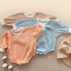 Body naissance coton gaufré Doucenest — vue détail