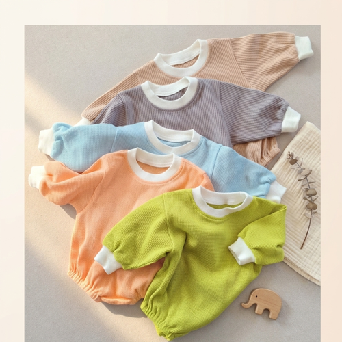 Body naissance coton gaufré Doucenest — vue principale