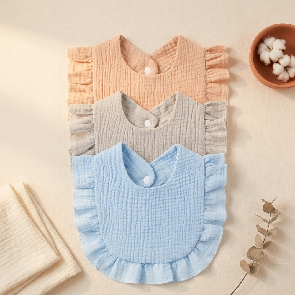 Bavoir bandana bébé coton Doucenest — vue principale