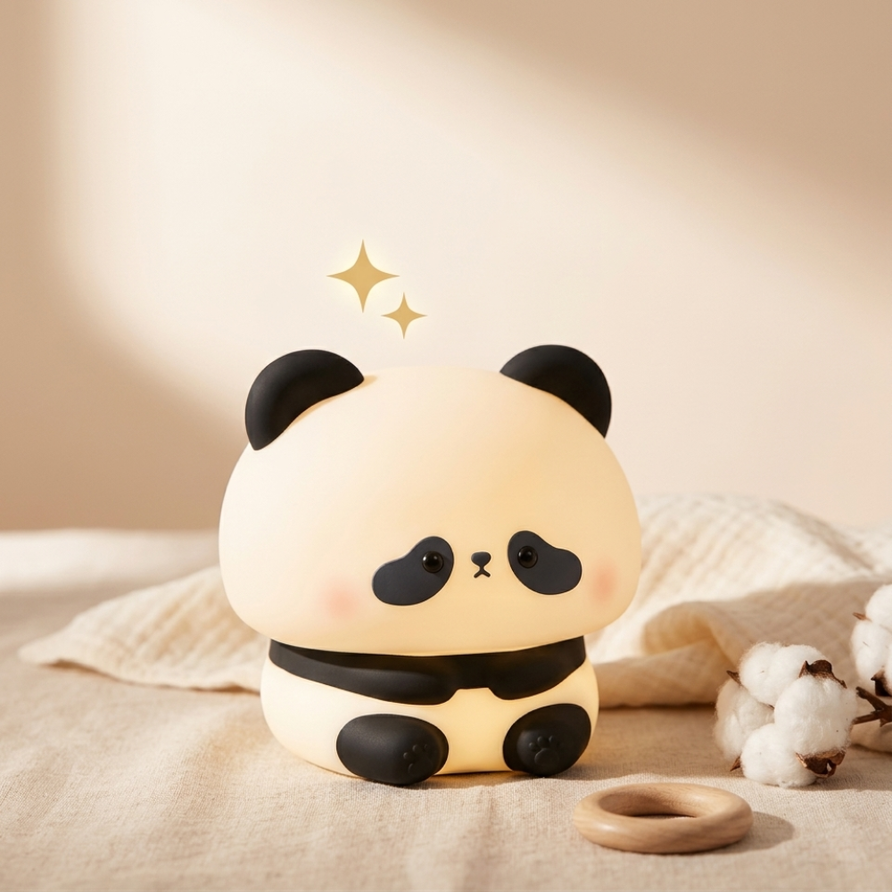 Veilleuse panda LED silicone Doucenest — vue principale