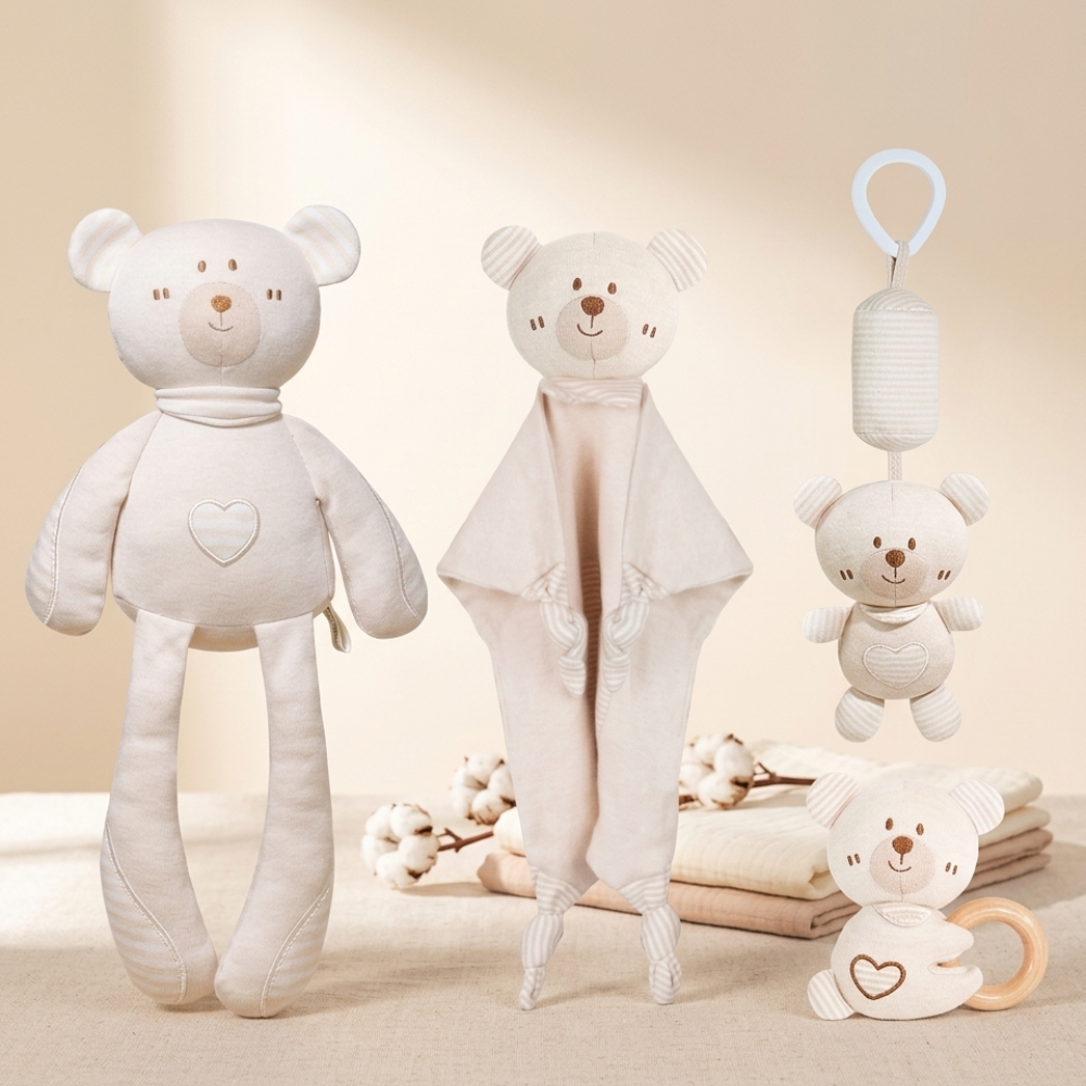 Doudou plat peluche tendresse Doucenest — vue détail